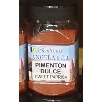Especias Angela & J.J. - Pimenton Dulce süße Paprika Gewürz 180g PET-Glas produziert auf Teneriffa