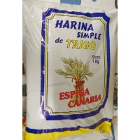 Espiga Canaria - Harina Simple de Trigo Weizenmehl 1kg Tüte produziert auf Teneriffa