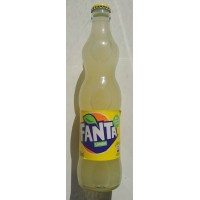 Fanta Limon Zitrone Konturflasche Kronkorken Glasflasche 350ml - produziert auf Teneriffa (Tacoronte)