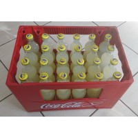 Fanta Limon Zitrone Konturflasche Kronkorken 24x Glasflasche 350ml Kasten inkl. Mehrweg-Pfand 7,50 Euro - produziert auf Teneriffa (Tacoronte)