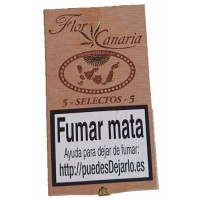 Flor de Canarias - Selectos 5 Zigarren Holzschatulle produziert auf Teneriffa