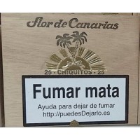 Flor de Canarias - Chiquitos 25 Zigarillos Holzschatulle produziert auf Teneriffa