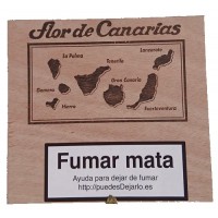 Flor de Canarias - Coronas 10 Zigarren Puros Holzschatulle produziert auf Teneriffa