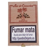 Flor de Canarias - Senoritas 10+2 Zigarillos Holzschatulle produziert auf Teneriffa