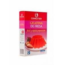 Comeztier - Gelatina de Fresa Erdbeer Götterspeise 90g produziert auf Teneriffa