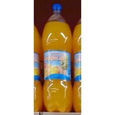 Gianica - Tropical Getränk mit Kohlensäure 8% Fruchtsaft 2l PET-Flasche produziert auf Gran Canaria