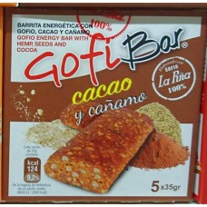 GofiBar - Cacao y canamo Müsliriegel mit Gofio 5x35g produziert auf Gran Canaria