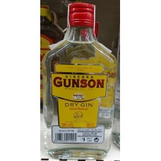 Gunson - Ginebra Dry Gin 38% Vol. 350ml Glasflasche produziert auf Teneriffa