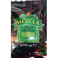 Hacendado - Cafe Molido Mezcla 50% Natural 50% Torrefacto Nr. 5 Kaffee gemahlen 250g Tüte produziert auf Teneriffa