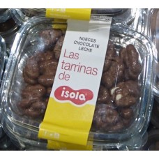 isola - Nueces con Chocolate leche Nüsse mit Vollmilchschokolade überzogen Schale 200g produziert auf Teneriffa
