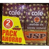 JSP - Cafe Molido de Tueste Natural Röstkaffee gemahlen Karton 2x250g produziert auf Teneriffa