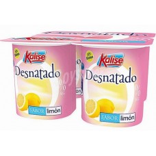 Kalise - Yogur Desnatado 0% Sabor Limon 4x 125g produziert auf Gran Canaria (Kühlware)