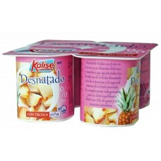 Kalise - Yogur Desnatado 0% Sabor Pina 4x 125g produziert auf Gran Canaria (Kühlware)