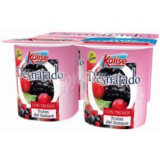 Kalise - Yogur Desnatado 0% Trozon Frutas del Bosque 4x 125g produziert auf Gran Canaria (Kühlware)