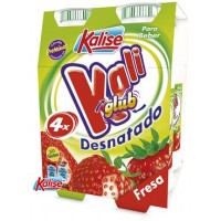 Kalise - Kaliglub con Fresa Desnatado 0% Joghurtdrink Erdbeer 4x 165ml produziert auf Gran Canaria (Kühlware)