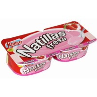 Kalise - Natillas Fresa Erdbeer 2x Packungen je 135g produziert auf Gran Canaria (Kühlware)