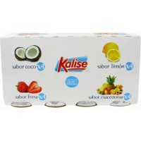 Kalise - Yogur 16er-Pack Sabor 4x Coco 4x Limon 4x Fresa 4x Macedonia 16x125g produziert auf Gran Canaria (Kühlware)