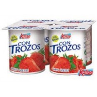 Kalise - Yogur con Trozos Fresa 4x 125g produziert auf Gran Canaria (Kühlware)