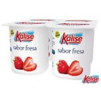 Kalise - Yogur Sabor Fresa Erdbeer 4x 125g produziert auf Gran Canaria (Kühlware)