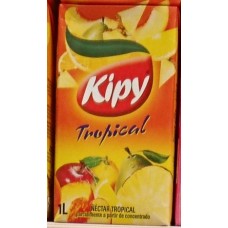 Kipy - Tropical Mehrfruchtsaft Birne, Pfirsich, Apfel, Ananas, Orange, Zitrone 1l Tetrapack produziert auf Gran Canaria