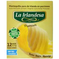 La Irlandesa - Mantequilla Butter Premium sin sal ungesalzen 12 Portionen x10g produziert auf Gran Canaria (Kühlware)