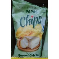La Llanura - Papas Chips Sabor Queso & Cebolla Käse & Zwiebeln 100g produziert auf Gran Canaria