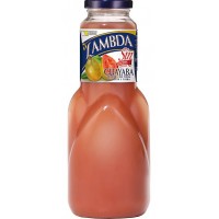 Lambda - Free Guayaba Guaven-Saft ohne Zucker 1l Glasflasche produziert auf Gran Canaria