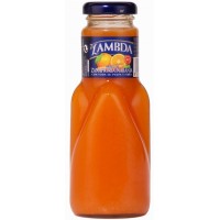 Lambda - Zanahoria-Naranja Karotten-Orangen-Saft 250ml Glasflasche produziert auf Gran Canaria
