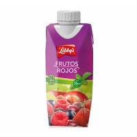 Libby's - Frutos Rojos Stevia sin azucar Rote-Früchte-Saft zuckerfrei 330ml Tetrapack produziert auf Teneriffa