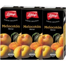 Libby's - Melocoton Nectar Pfirsich-Saft 3x 200ml Tetrapack produziert auf Teneriffa