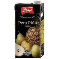 Libby's - Pera-Pina Nectar Birnen-Ananas-Saft 1l Tetrapack produziert auf Teneriffa