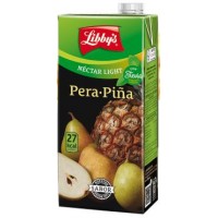 Libby's - Pera-Pina Nectar Light Stevia sin azucar Birnen-Ananas-Saft zuckerfei 1l Tetrapack produziert auf Teneriffa
