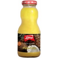 Libby's - Pina-Coco Nectar Ananas-Kokos-Saft 250ml Glasflasche produziert auf Teneriffa