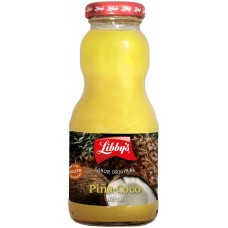 Libby's - Pina-Coco Nectar Ananas-Kokos-Saft 250ml Glasflasche produziert auf Teneriffa
