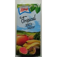 Libby's - Tropical 100% sabor Mehrfruchtsaft 1l Tetrapack produziert auf Teneriffa