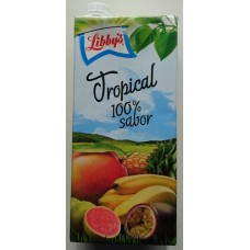 Libby's - Tropical 100% sabor Mehrfruchtsaft 1l Tetrapack produziert auf Teneriffa