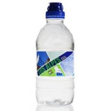 Los Alpes - Agua sin gas Sport Mineralwasser still ToGo-Deckel 330ml PET-Flasche produziert auf Teneriffa