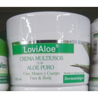 LoviAloe - Crema Multiusos con Aloe Puro Mehrzweck-Creme Aloe Vera 200ml Dose produziert auf Gran Canaria