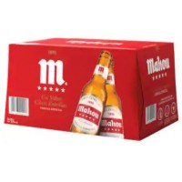 Mahou 5 Estrella Pilsen Cerveza Bier 24x 250ml Flasche produziert auf Teneriffa