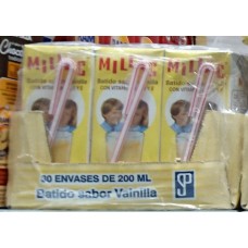 Millac - Leche Batida al Vanilla Vanillemilch 10x 3er-Pack 30x 200ml Tetrapack produziert auf Gran Canaria