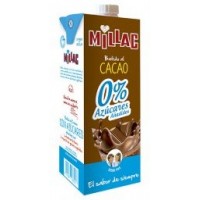 Millac - Leche 0% Azucares Batida al Cacao Schokomilch ohne Zucker 1l Tetrapack produziert auf Gran Canaria