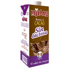 Millac - Leche sin Lactosa Batida al Cacao Schokomilch laktosefrei 1l Tetrapack produziert auf Gran Canaria