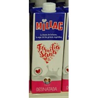 Millac - Familia Sana Desnatada Leche H-Milch fast fettfrei 1l Tetrapack produziert auf Gran Canaria 