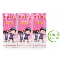 Millac - Leche Batida con Fresa Erdbeermilch 10x 3er-Pack 30x 200ml Tetrapack produziert auf Gran Canaria