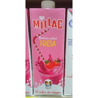 Millac - Leche Batida con Fresa Erdbeermilch 1l Tetrapack produziert auf Gran Canaria