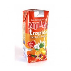 Millac - Tropical Leche y Frutas Fruchtmilch 200ml Tetrapack produziert auf Gran Canaria