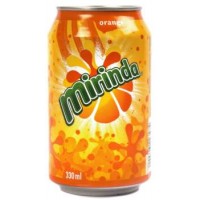 Mirinda - Orangenlimonade 330ml Dose produziert auf Gran Canaria