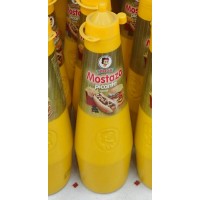Mosa - Mostaza picante Senf scharf 500g Plasteflasche produziert auf Gran Canaria