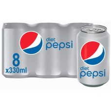 Pepsi - Cola light 330ml Dose 8er Pack produziert auf Gran Canaria