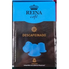 Cafe Reina - Descafeinado 10 Capsulas Kaffee-Kapseln entkoffeiniert je 5g produziert auf Teneriffa